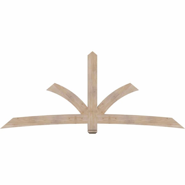 Ekena Millwork Davenport Smooth Timber Gable Bracket, Douglas Fir, 108"W x 45"H x 3 1/2"D x 5 1/2"F, 10/12 Pitch GBW108X45X0406DAV00SDF - main
